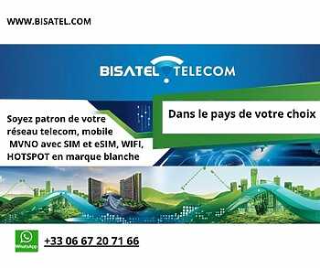 eSIM et eSIM en marque blanche dans le pays de votre choix devenez opérateurs bisatel