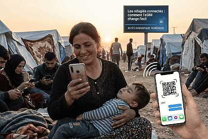 réfugier et internet aide esim