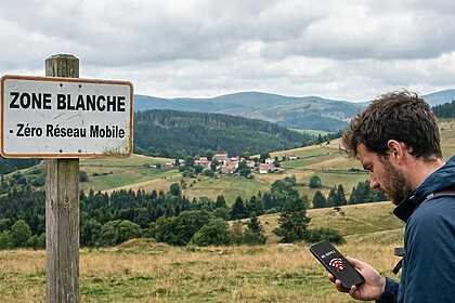 Zones blanches, zones grises non desservies par les opérateurs mobiles en France et Afrique